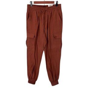 INC International Concepts Cargo Jogger Pants Women’s M Brown High‎ Rise NWT